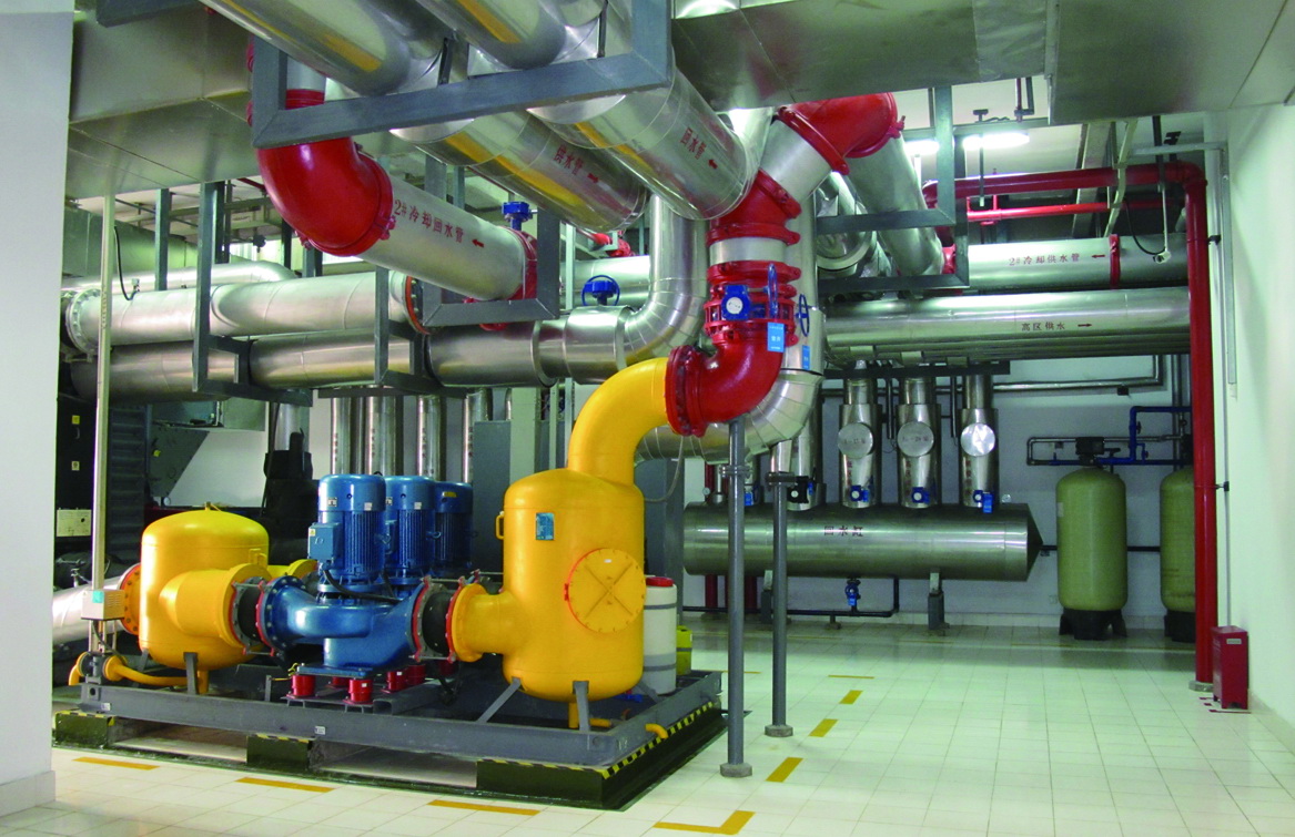 蕪湖時代金融中心空調(diào)機房管道、支架安裝